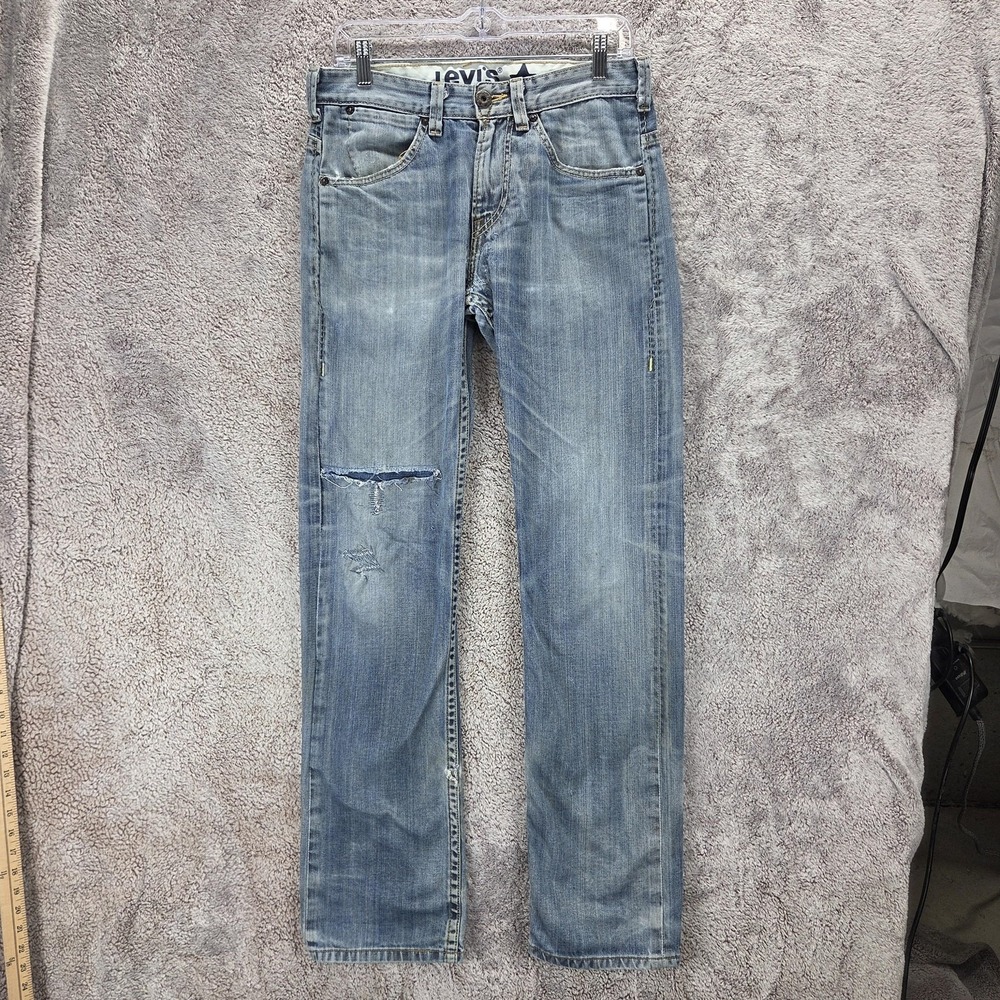 Vintage Levis Blue Star Jeans Mens 30x34 Blue Zip Fly Medium Wash